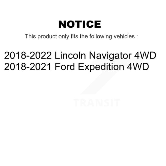 Ensemble de moyeu de roulement de roue avant, pour Ford Expedition Lincoln Navigator 4WD