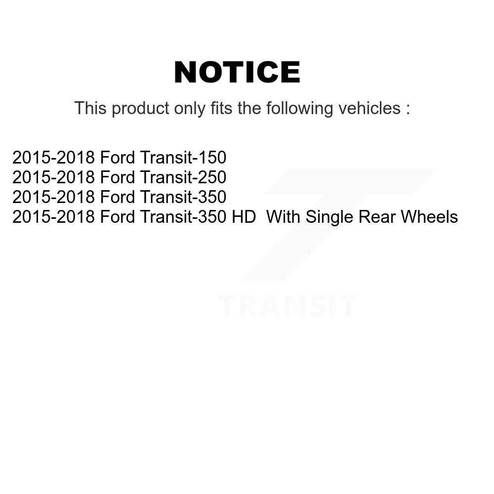 Ensemble de roulement de roue arrière pour Ford Transit-250 Transit-150 Transit-350 HD