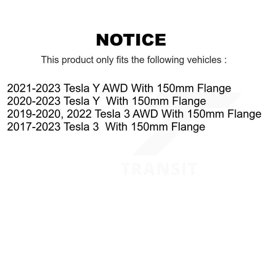 Ensemble de moyeu de roulement de roue pour Tesla 3 Y avec bride de 150 mm 70-KH9201