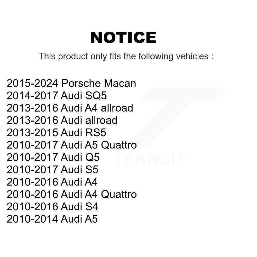 Ensemble de rotule de bras de commande de Suspension avant gauche inférieur arrière pour Audi Q