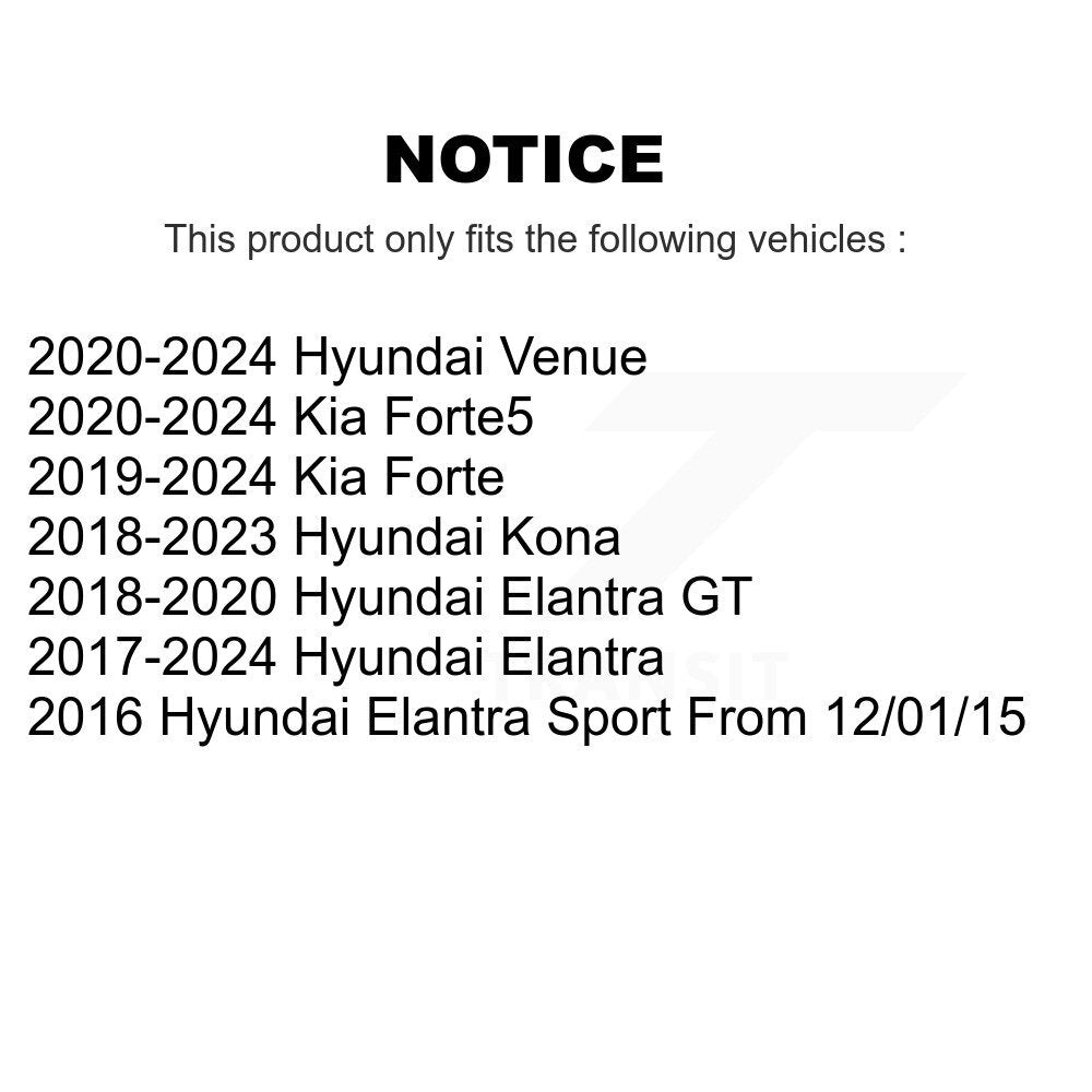 Extrémité de biellette de direction extérieure avant gauche, pour Hyundai Elantra Kona Kia Forte Venue