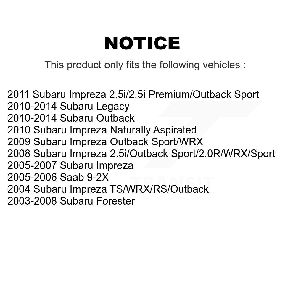 Extrémité de biellette de direction intérieure avant, pour Subaru Impreza Outback Legacy Forester Saa