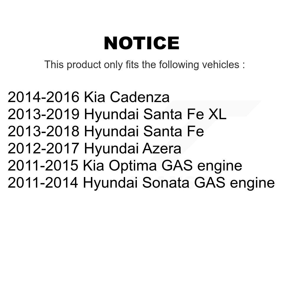 Extrémité de biellette de direction intérieure avant, pour Hyundai Sonata Santa Fe Kia Optima XL Azer