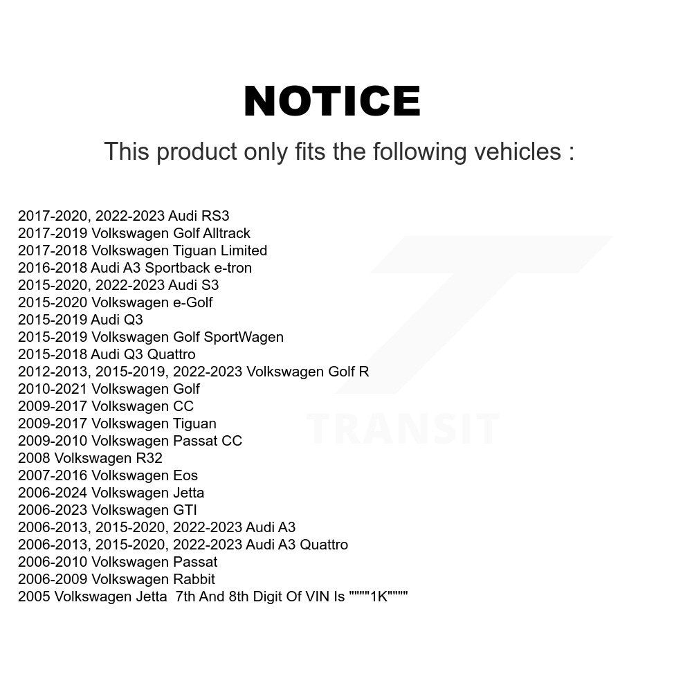 Extrémité de biellette de direction intérieure avant, pour Volkswagen Jetta Golf Tiguan Audi GTI A3 R