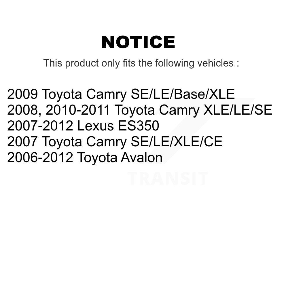 Kit de bagues de barre stabilisatrice de Suspension arrière au cadre, pour Toyota Camry Lexus ES35