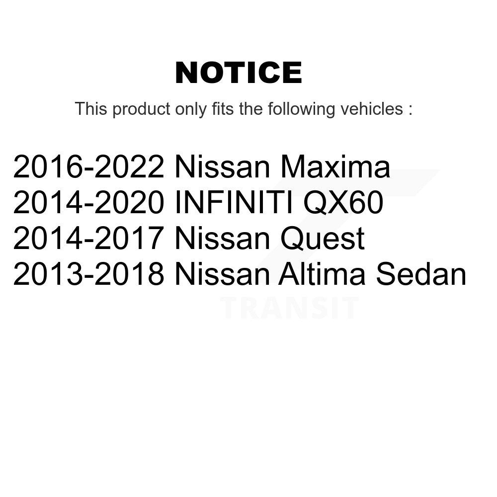 Support de jambe de suspension avant pour Nissan Altima INFINITI QX60 Maxima Quest