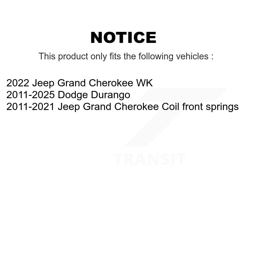 Suspension avant Mont Strut pour Jeep Grand Cherokee Dodge Durango WK 73-902053