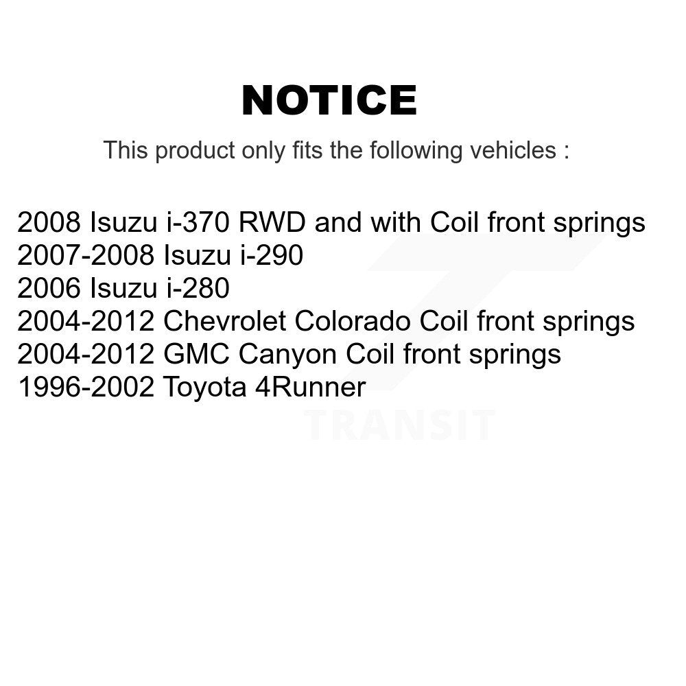 Support de jambe de force de Suspension avant, pour Chevrolet Colorado GMC Canyon Toyota 4Runner