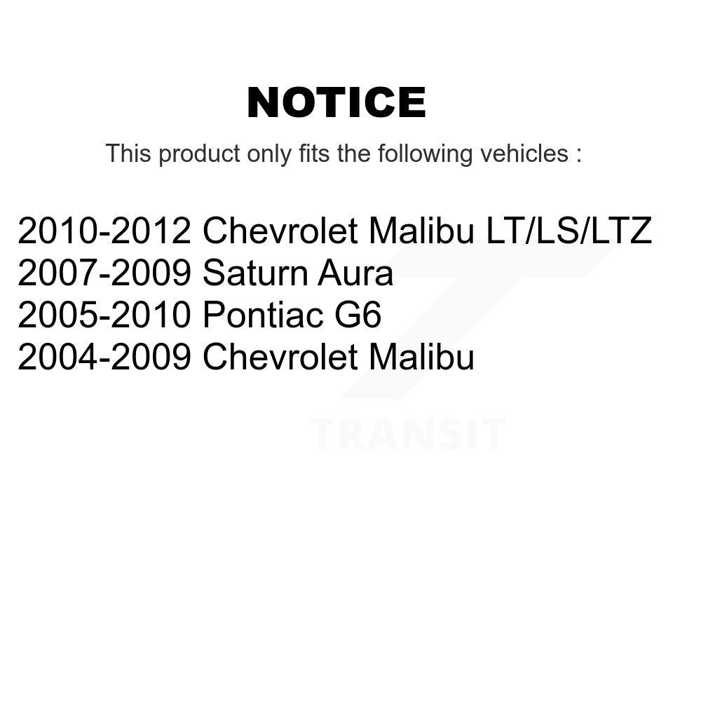Kit de quincaillerie de jambe de force de Suspension avant droite, pour Chevrolet Malibu Pontiac G6 Satur