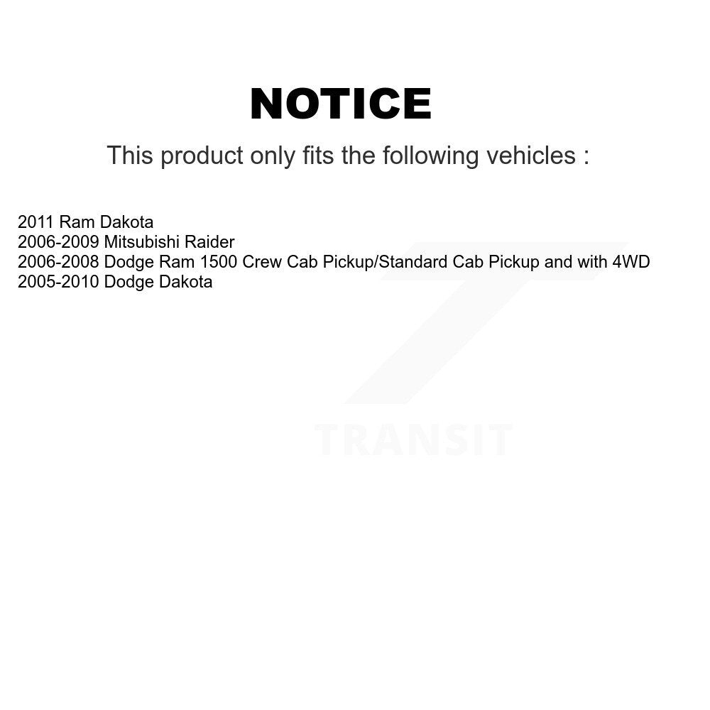 Support de jambe de suspension avant pour Dodge Ram 1500 Dakota Mitsubishi Raider