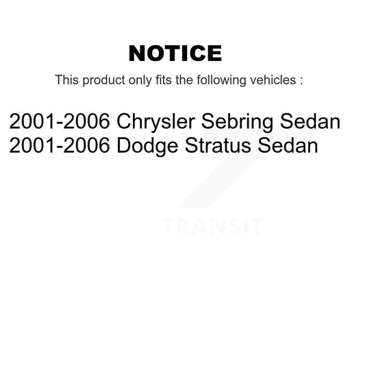 Support de jambe de suspension arrière pour berline Chrysler Sebring Dodge Stratus 2001-2006