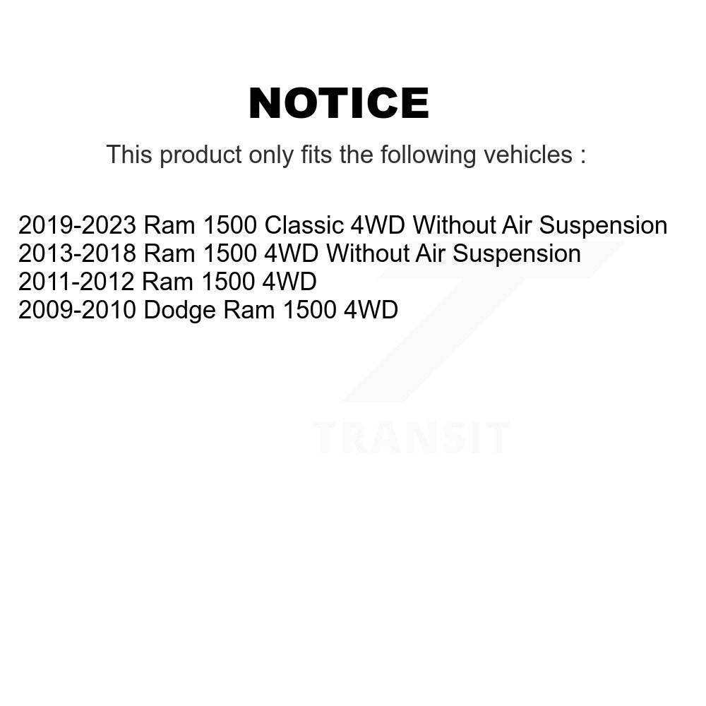 Kit de quincaillerie de jambe de force de Suspension avant, pour Ram 1500 Classic Dodge 4WD 73-907930