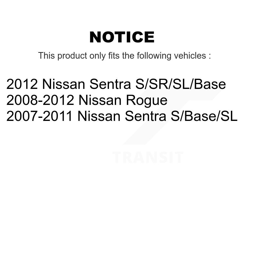 Kit de quincaillerie de jambe de suspension avant gauche pour Nissan Rogue Sentra 73-908914