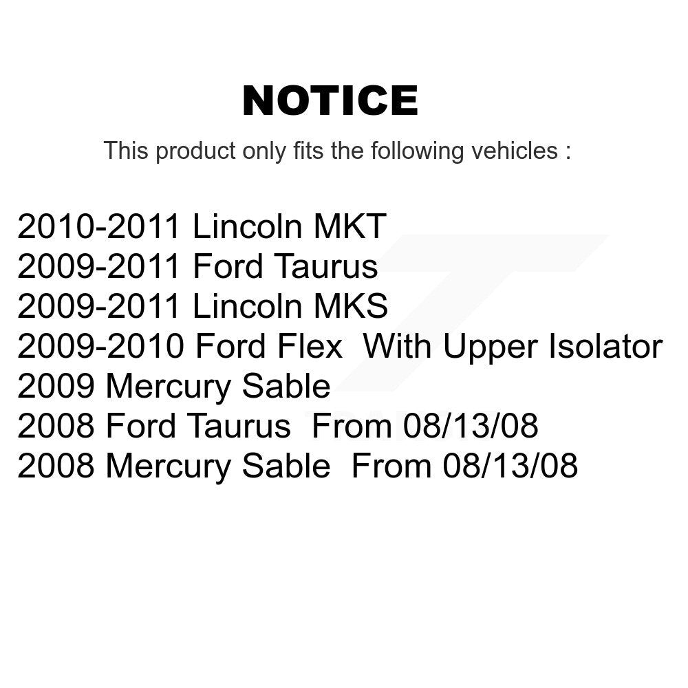 Support de suspension avant pour Ford Taurus Flex Lincoln MKS MKT Mercury Sable