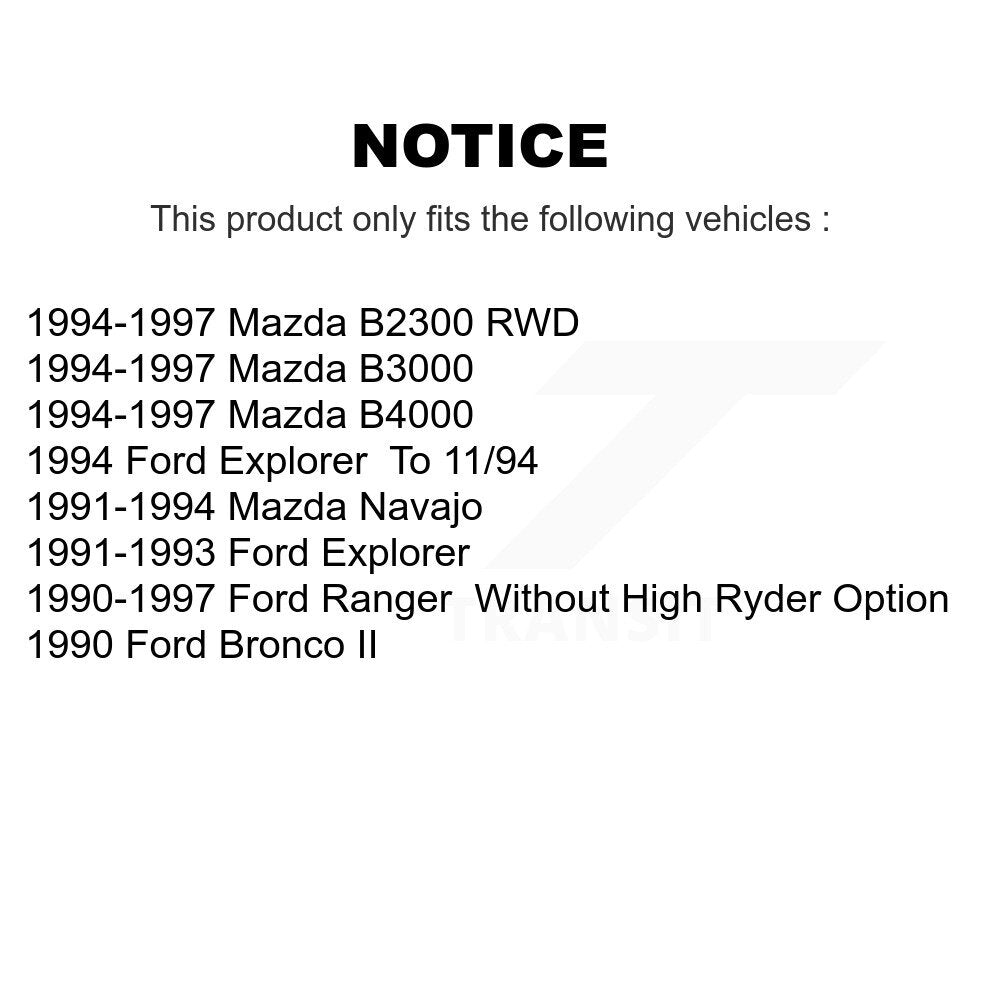 Amortisseur avant pour Ford Ranger Mazda Explorer B4000 B3000 B2300 Bronco II