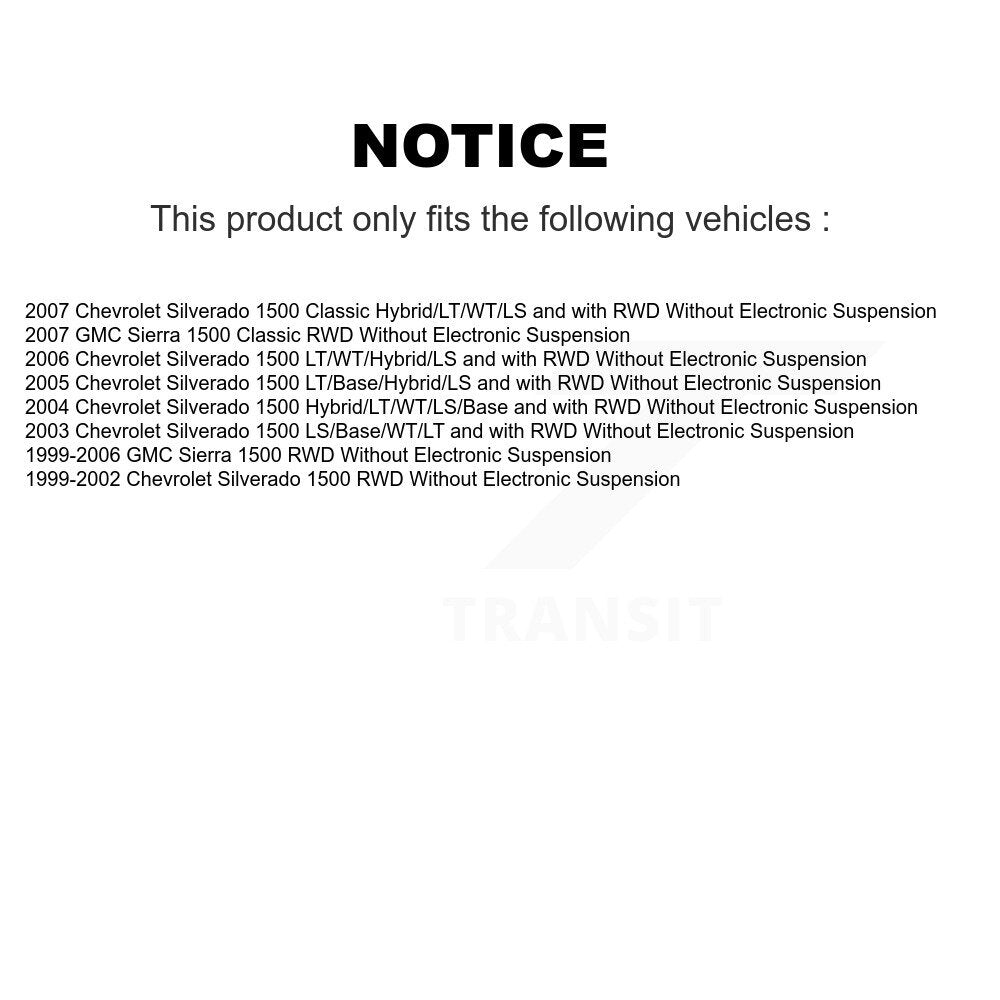 Amortisseur avant pour Chevrolet Silverado 1500 GMC Sierra Classic 78-37149