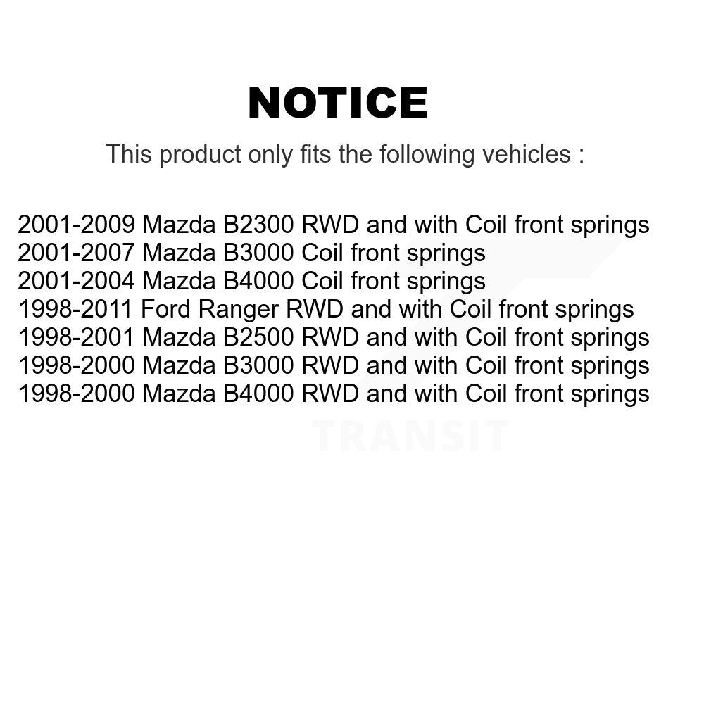 Amortisseur avant pour Ford Ranger Mazda B3000 B4000 B2300 B2500 78-37153