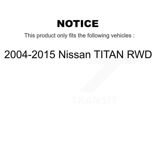 Amortisseur arrière pour Nissan TITAN RWD 2004-2015 78-37252