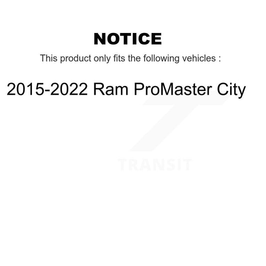 Amortisseur arrière pour Ram ProMaster City 2015-2022 78-37362