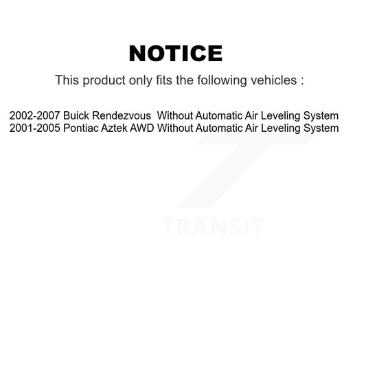 Amortisseur arrière pour Buick rendez-vous Pontiac Aztek 78-39052