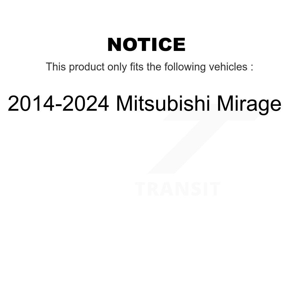 Absorbeur de choc arrière pour 2014-2024 Mitsubishi Mirage 78-5558