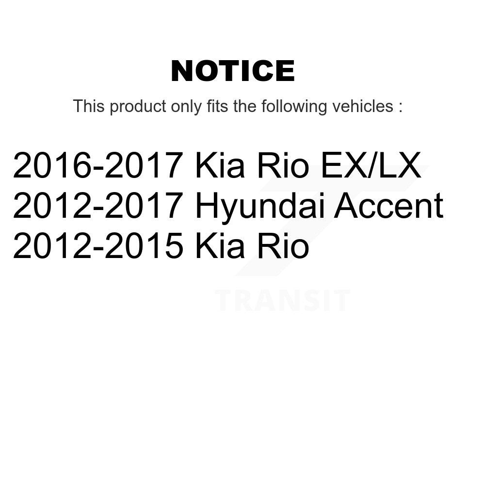 Jambe de suspension avant gauche pour Hyundai Accent Kia Rio 78-72707