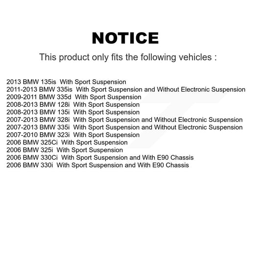 Jambe de Suspension avant droite pour BMW 328i 335i 128i 323i 135i 325i 330i 335is