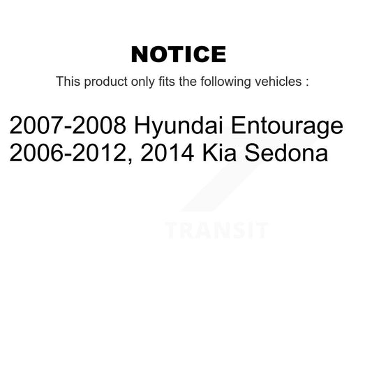 Jambe de suspension avant gauche pour Kia Sedona Hyundai Entourage 78-72918