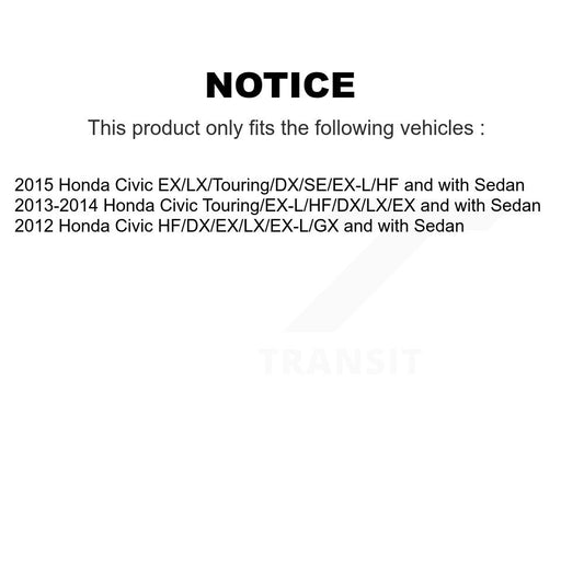 Jambe de suspension avant gauche pour Honda Civic 78-72926