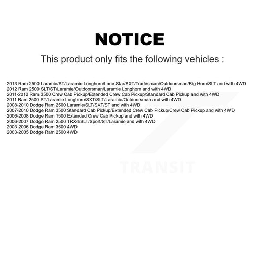 Amortisseur avant pour Dodge Ram 3500 2500 1500 78-911223