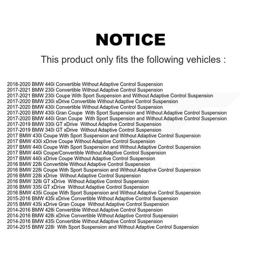 Amortisseur arrière pour BMW 428i xDrive 230i 435i 228i Gran Coupé 430i 440i 328