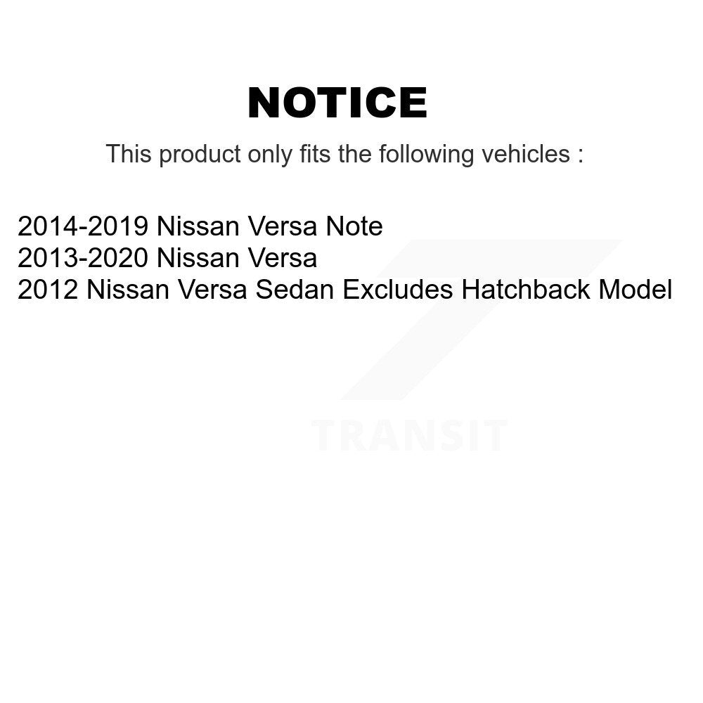 Ensemble de ressort hélicoïdal de contrefiche de suspension avant gauche pour Nissan Versa Note 78A-1135