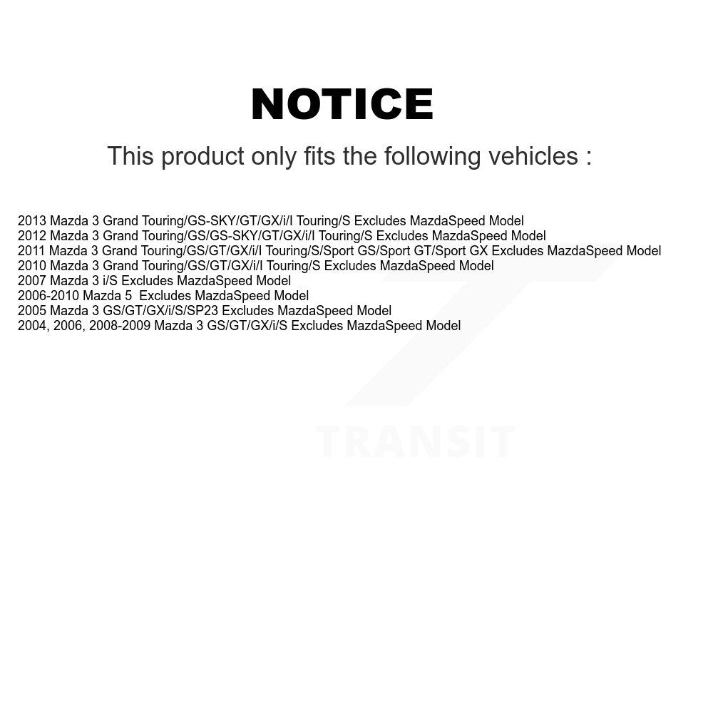 Ensemble de ressorts hélicoïdaux de jambe de suspension avant droite, pour Mazda 3 5 78A-11682