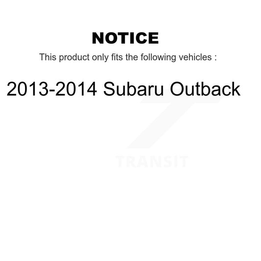 Ensemble de ressorts hélicoïdaux de jambe de suspension avant droite, pour Subaru Outback 2013 – 2014