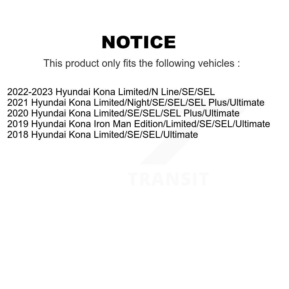 Ensemble de ressorts hélicoïdaux de jambe de suspension avant droite, pour Hyundai Kona 78A-13616