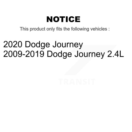 Ensemble de ressort hélicoïdal de jambe de suspension avant gauche pour Dodge Journey 78A-14121