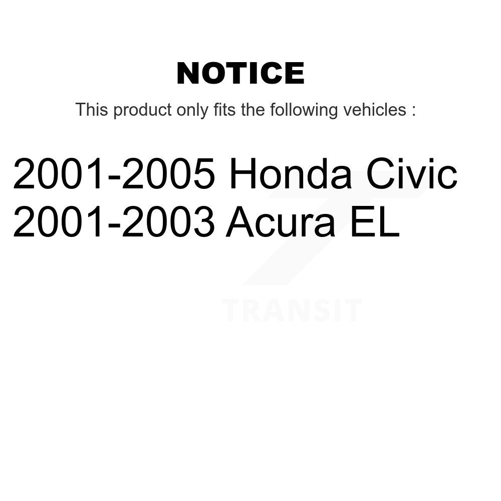 Ensemble de ressorts hélicoïdaux de jambe de force de Suspension arrière droite, pour Honda Civic Acura EL
