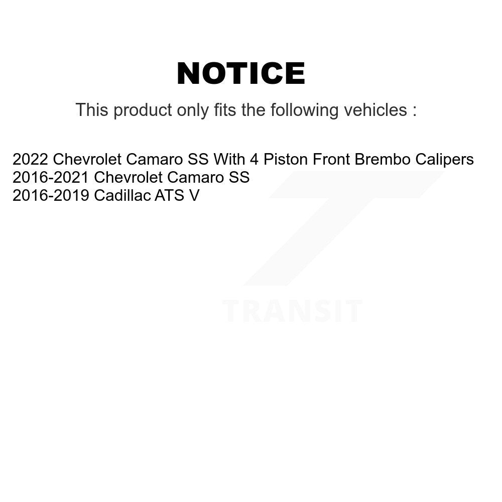 Rotor de frein à disque arrière (1 pièce seulement) pour Chevrolet Camaro Cadillac ATS 8-582059