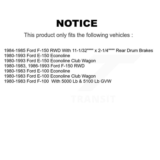 Ensemble moyeu de Rotor de frein à disque avant (1 pièce seulement) pour Ford F-150 E-150 F-100