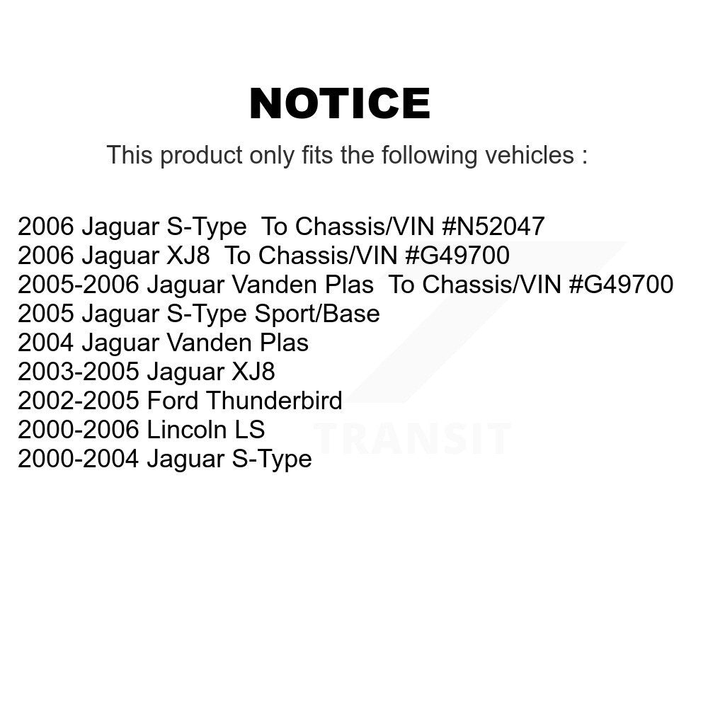 Rotor de frein à disque arrière (1 pièce seulement) pour Ford Thunderbird Jaguar s-type Lincoln