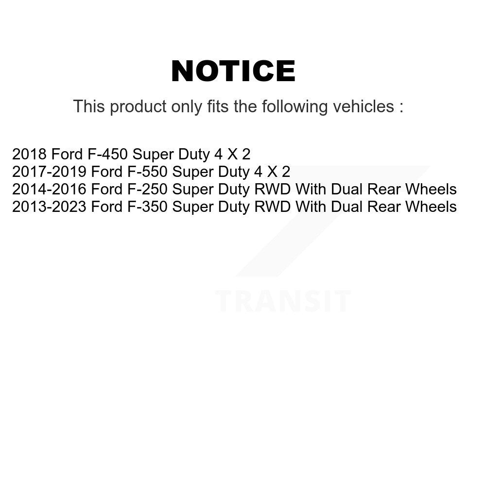 Ensemble moyeu de Rotor de frein à disque avant (1 pièce seulement) pour Ford F-350 Super Duty