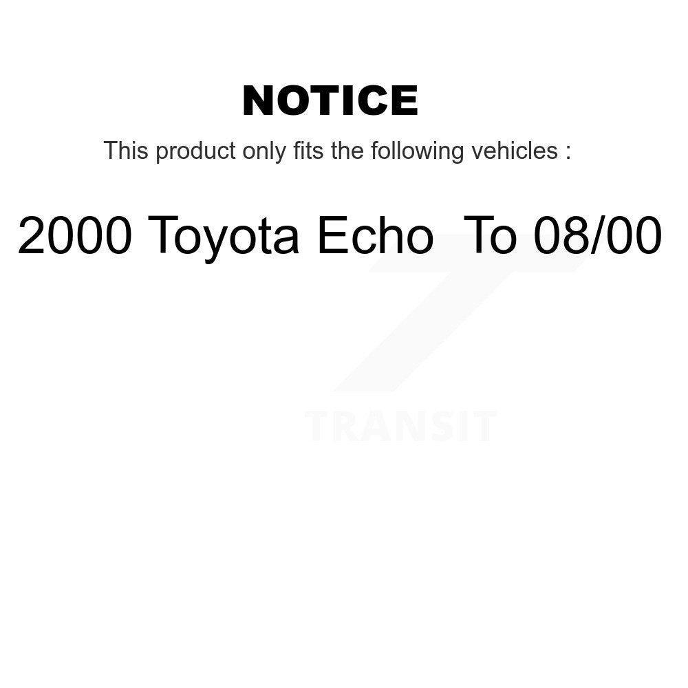 Rotor de frein à disque avant (1 pièce seulement) pour Toyota Echo 2000 à 08 00 8-96986