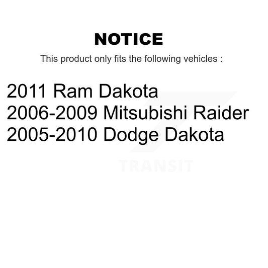 Tambour de frein arrière (1 pièce seulement) pour Dakota Dodge Ram Mitsubishi Raider 8-9765