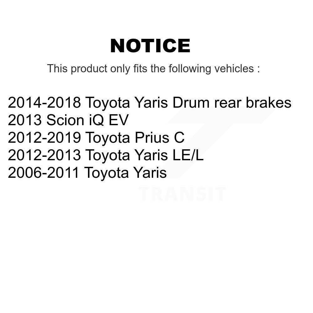 Rotor de frein à disque avant (1 pièce seulement) pour Toyota Yaris Prius C Scion iQ 8-98047