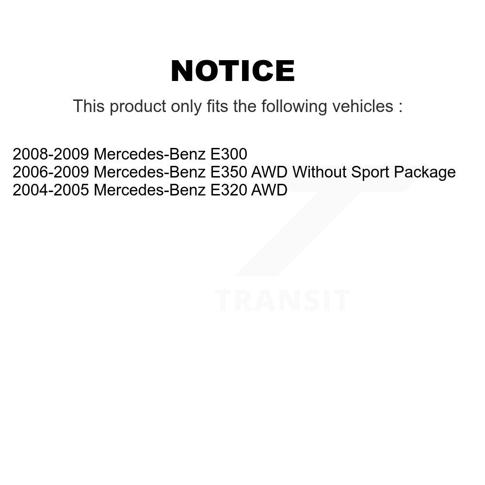 Rotor de frein à disque avant (1 pièce seulement) pour Mercedes-Benz E350 E320 E300 8-980510