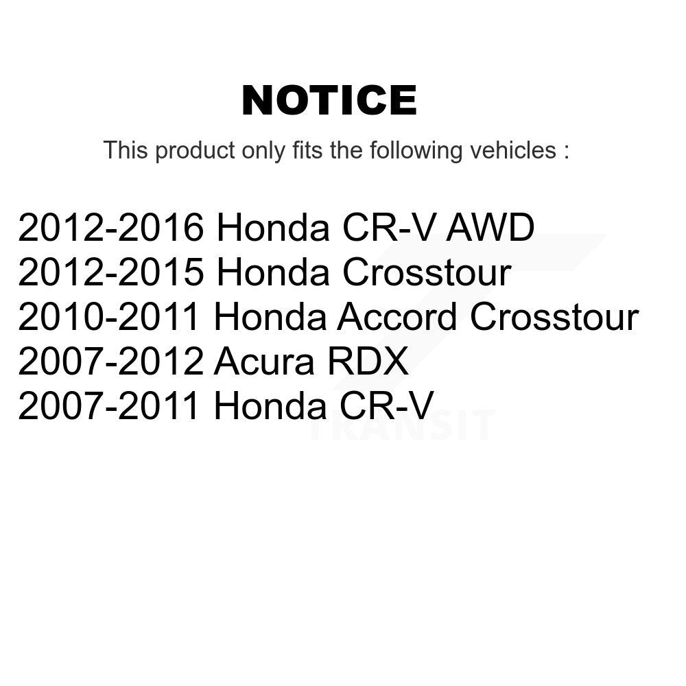 Rotor de frein à disque avant (1 pièce seulement) pour Honda CR-V Acura RDX Accord Crosstour