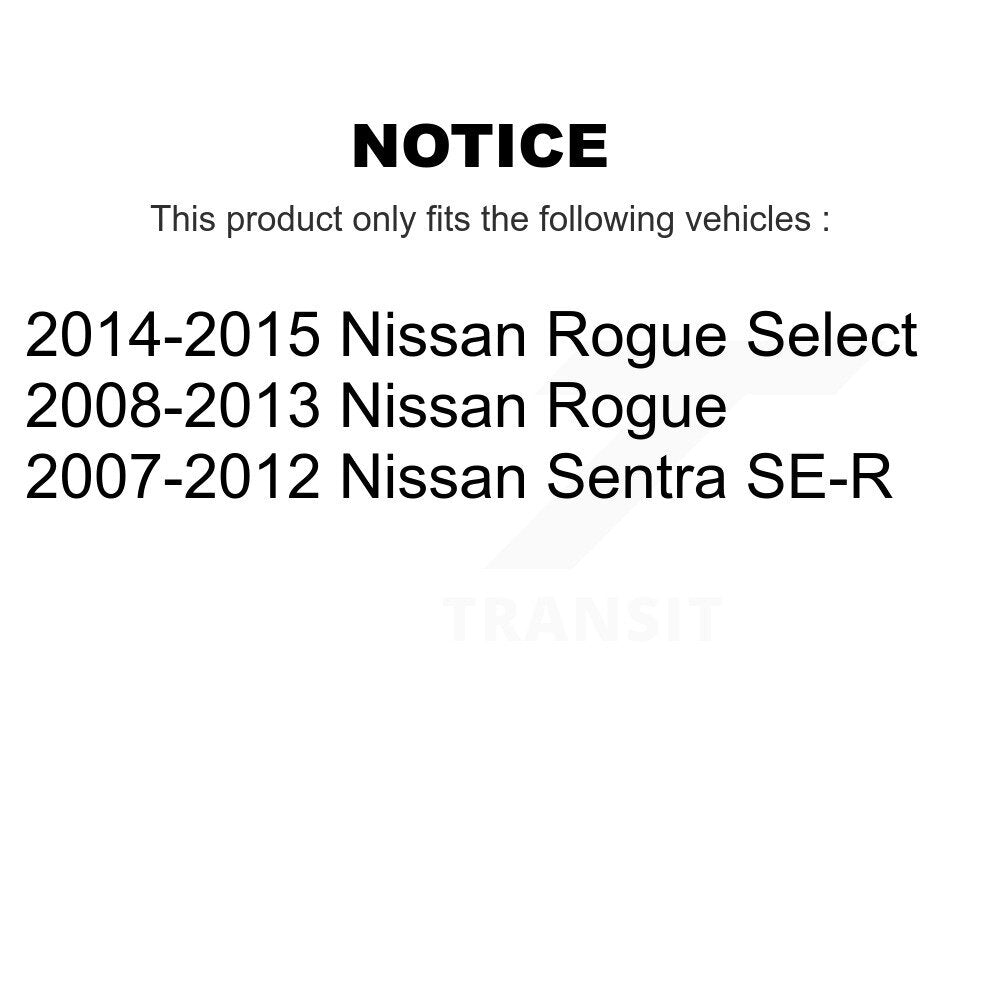 Rotor de frein à disque avant (1 pièce seulement) pour Nissan Rogue Sentra Select 8-980637
