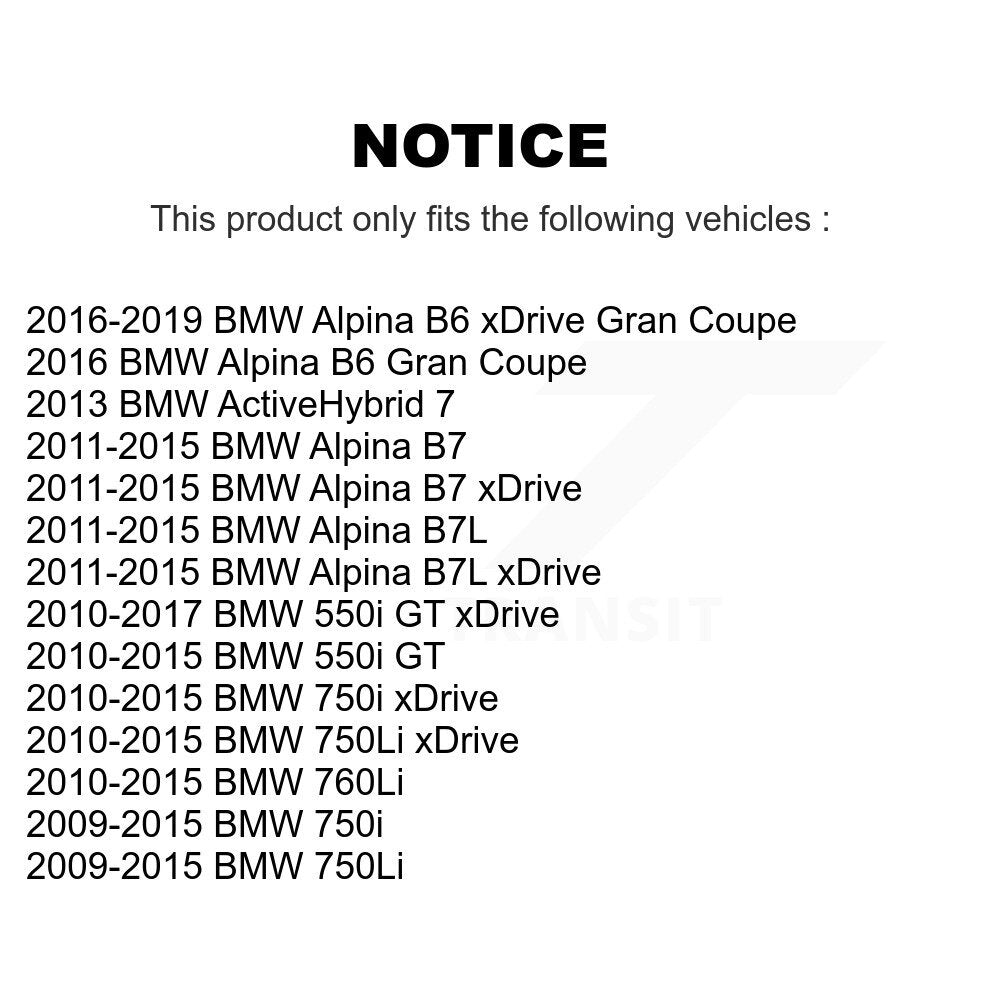 Rotor de frein à disque arrière (1 pièce seulement) pour BMW 750i xDrive 750Li 550i GT Alpina B