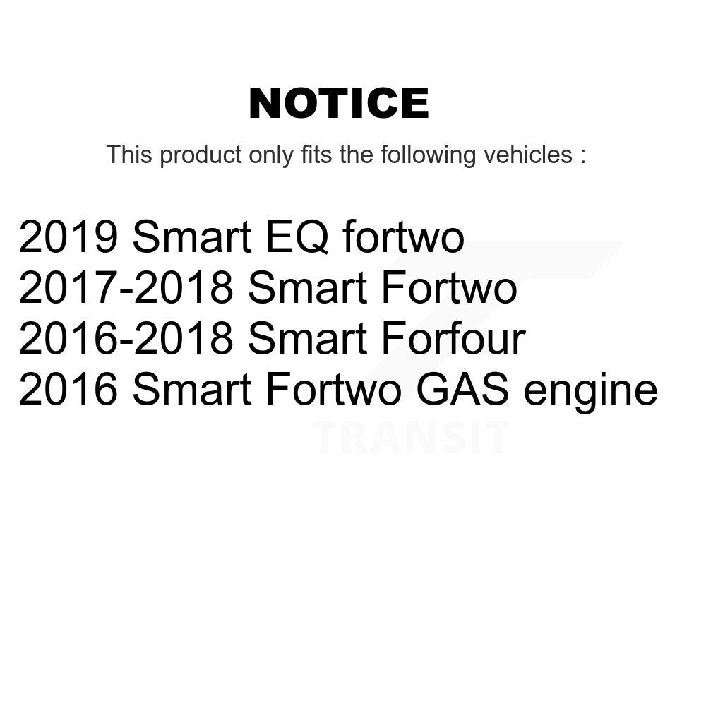 Rotor de frein à disque avant (1 pièce seulement) pour Smart Fortwo EQ fortwo Forfour