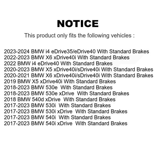 Rotor de frein à disque avant (1 pièce seulement) pour BMW X5 i4 X6 530i xDrive 540i 530e